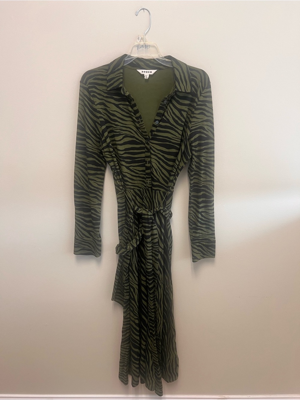 EUC Boden zebra print dress